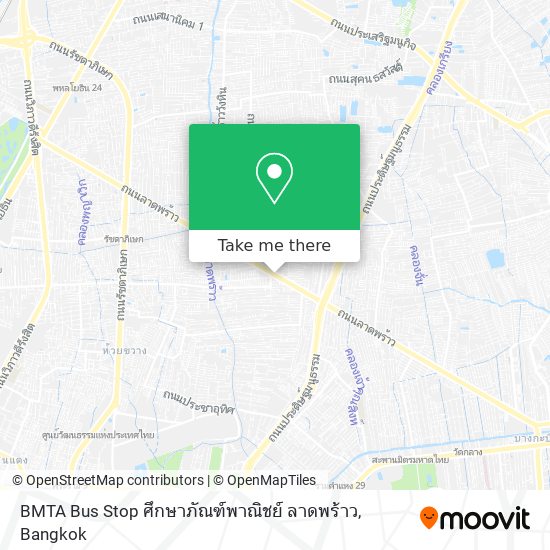 BMTA Bus Stop ศึกษาภัณฑ์พาณิชย์ ลาดพร้าว map