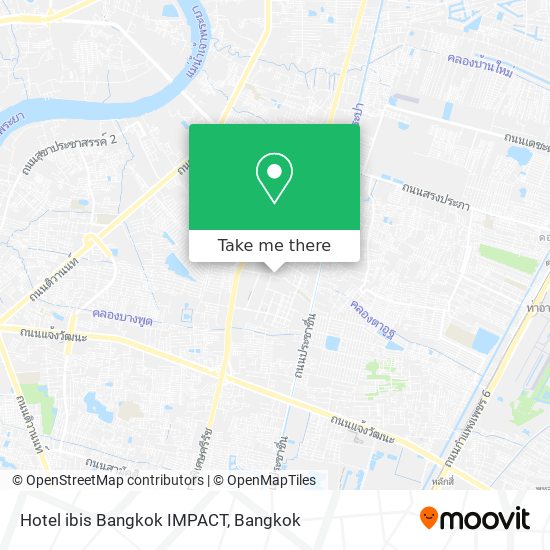 Hotel ibis Bangkok IMPACT map