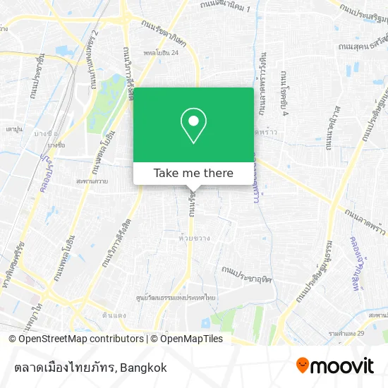 ตลาดเมืองไทยภัทร map