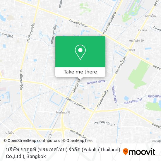 บริษัท ยาคูลท์ (ประเทศไทย) จำกัด (Yakult (Thailand) Co.,Ltd.) map