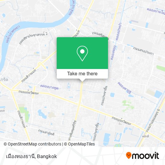 เมืองทองธานี map