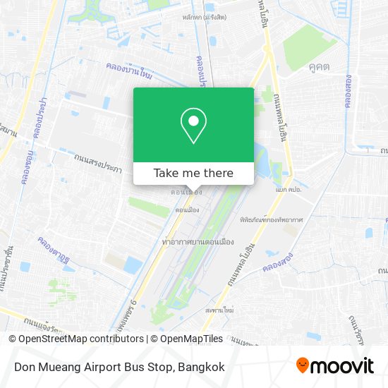 Don Mueang Airport Bus Stop map
