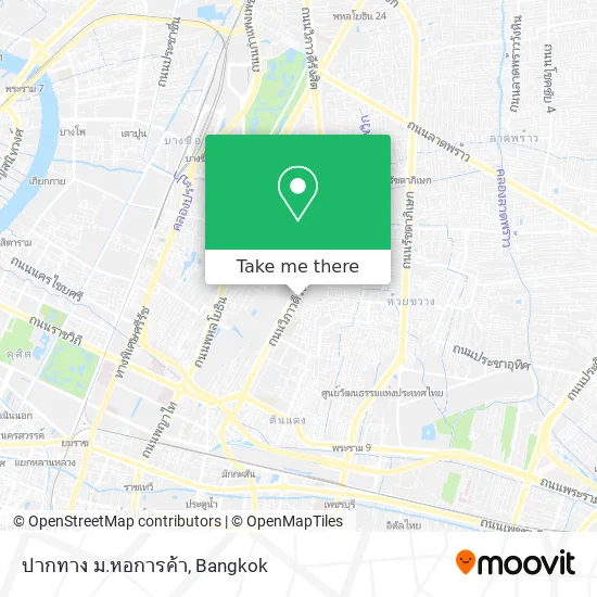 ปากทาง ม.หอการค้า map
