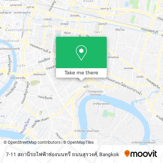 7-11 สถานีรถไฟฟ้าช่องนนทรี ถนนสุรวงศ์ map