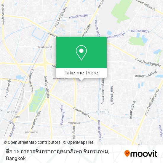 ตึก 15 อาคารจันทรากาญจนาภิเษก จันทรเกษม map