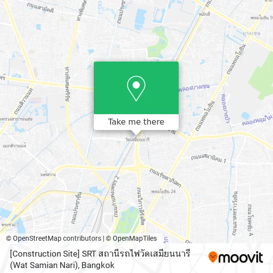 [Construction Site] SRT สถานีรถไฟวัดเสมียนนารี (Wat Samian Nari) map
