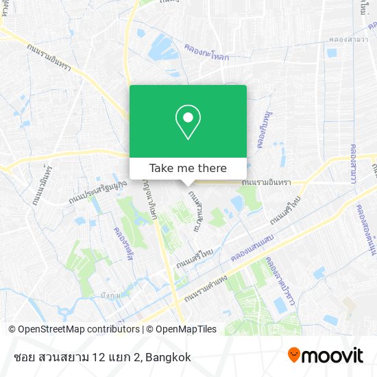 ซอย สวนสยาม 12 แยก 2 map