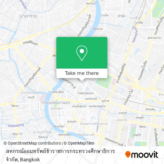 สหกรณ์ออมทรัพย์ข้าราชการกระทรวงศึกษาธิการ จำกัด map