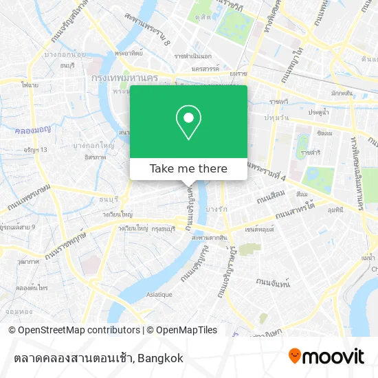 ตลาดคลองสานตอนเช้า map