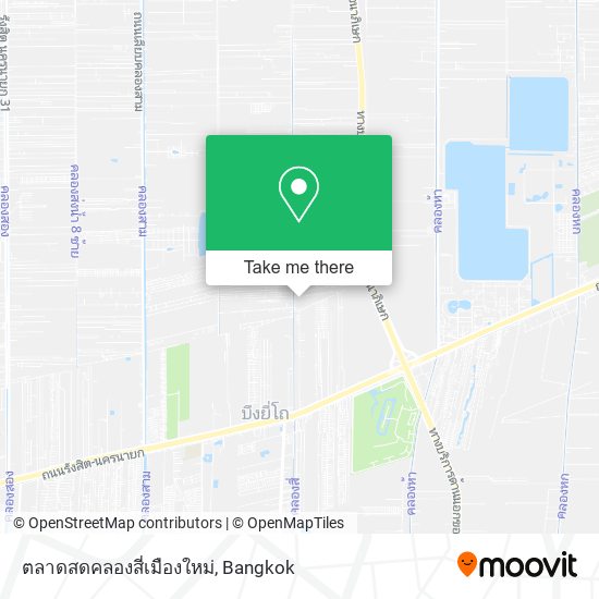 ตลาดสดคลองสี่เมืองใหม่ map