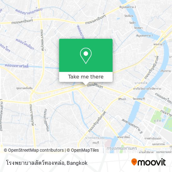 โรงพยาบาลสัตว์ทองหล่อ map