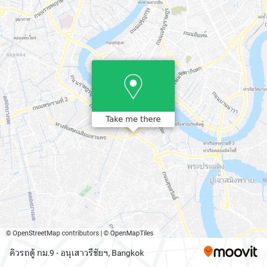 คิวรถตู้ กม.9 - อนุเสาวรีชัยฯ map