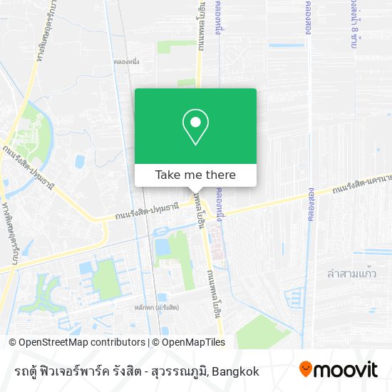 รถตู้ ฟิวเจอร์พาร์ค รังสิต - สุวรรณภูมิ map
