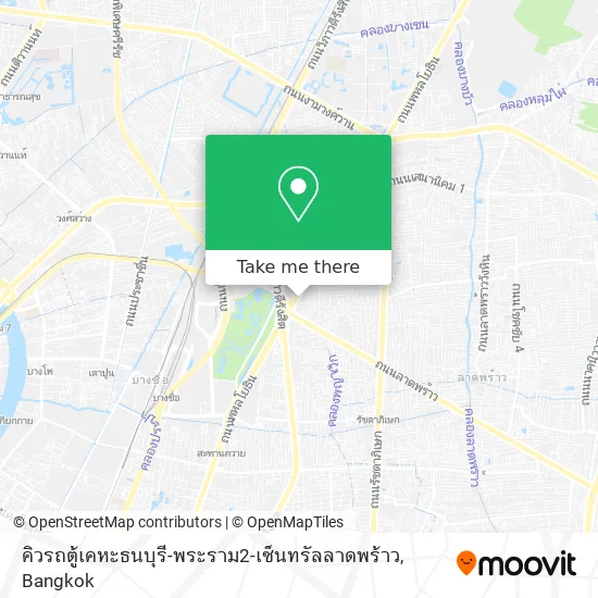 คิวรถตู้เคหะธนบุรี-พระราม2-เซ็นทรัลลาดพร้าว map
