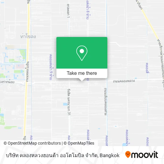 บริษัท คลองหลวงฮอนด้า ออโตโมบิล จำกัด map