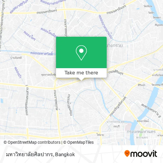 มหาวิทยาลัยศิลปากร map