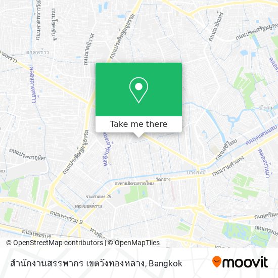 สำนักงานสรรพากร เขตวังทองหลาง map