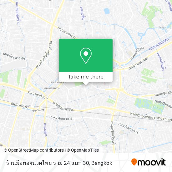ร้านมือทองนวดไทย ราม 24 แยก 30 map