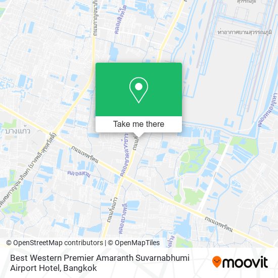 Best Western Premier Amaranth Suvarnabhumi Airport Hotel map