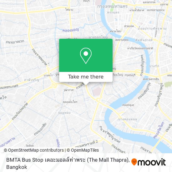 BMTA Bus Stop เดอะมอลล์ท่าพระ (The Mall Thapra) map