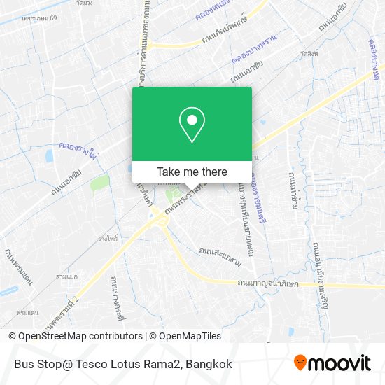 Bus Stop@ Tesco Lotus Rama2 map