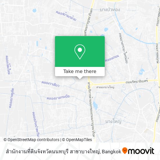 สำนักงานที่ดินจังหวัดนนทบุรี สาขาบางใหญ่ map