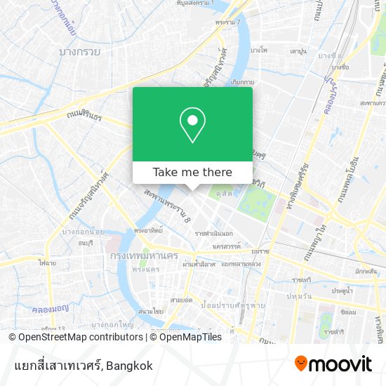 แยกสี่เสาเทเวศร์ map