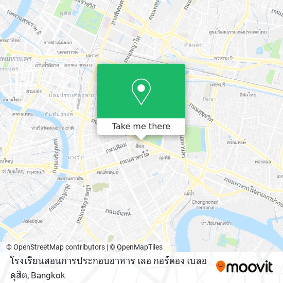 โรงเรียนสอนการประกอบอาหาร เลอ กอร์ดอง เบลอ ดุสิต map