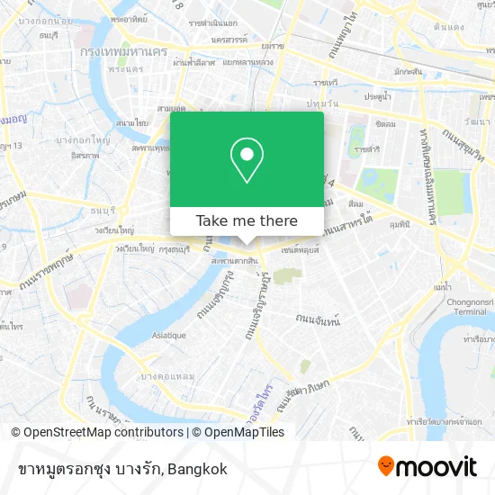 ขาหมูตรอกซุง บางรัก map