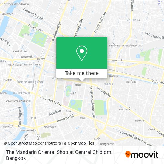 The Mandarin Oriental Shop at Central Chidlom map