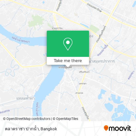 ตลาดราชา ปากน้ํา map