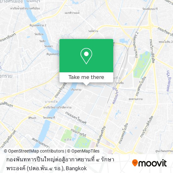 กองพันทหารปืนใหญ่ต่อสู้อากาศยานที่ ๔ รักษาพระองค์ (ปตอ.พัน.๔ รอ.) map