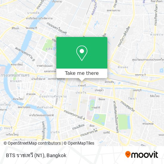 BTS ราชเทวี (N1) map