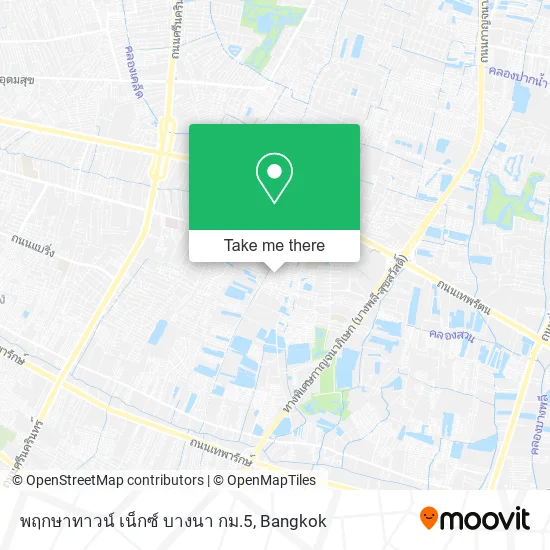 พฤกษาทาวน์ เน็กซ์ บางนา กม.5 map
