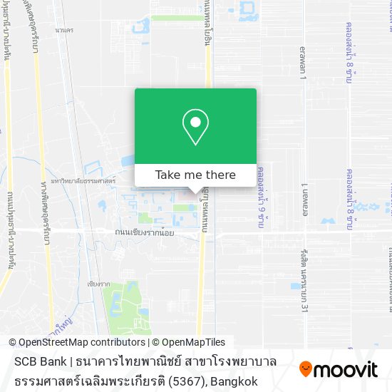 SCB Bank | ธนาคารไทยพาณิชย์  สาขาโรงพยาบาลธรรมศาสตร์เฉลิมพระเกียรติ (5367) map