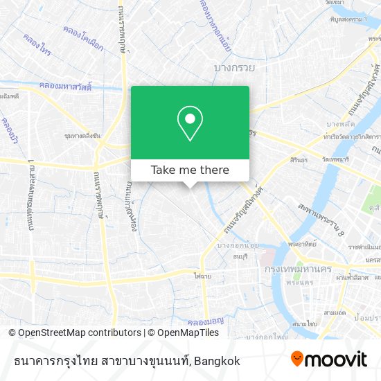 ธนาคารกรุงไทย สาขาบางขุนนนท์ map