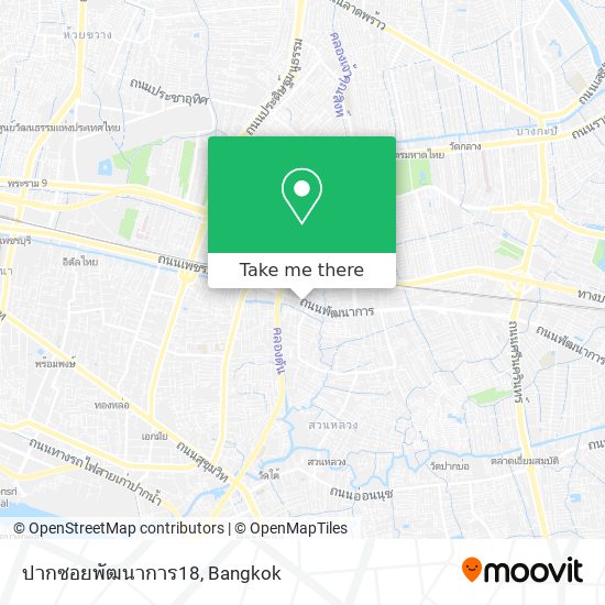 ปากซอยพัฒนาการ18 map