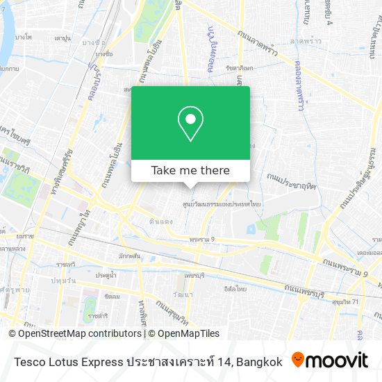 Tesco Lotus Express ประชาสงเคราะห์ 14 map