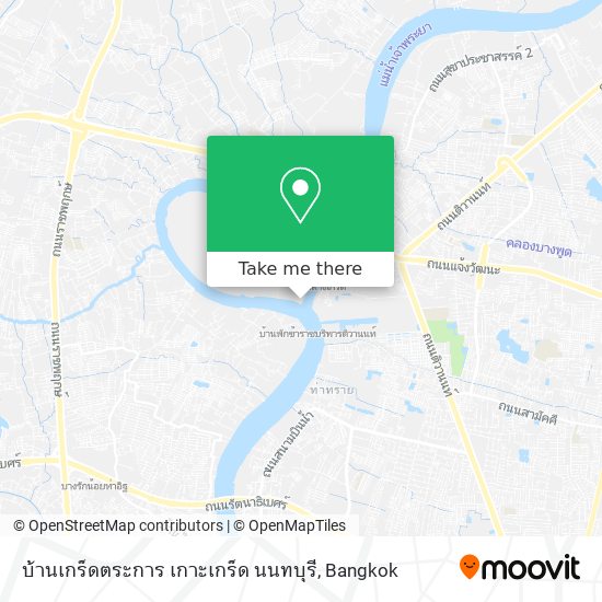บ้านเกร็ดตระการ เกาะเกร็ด นนทบุรี map