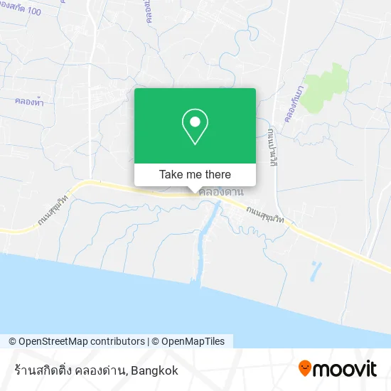 ร้านสกิดติ่ง คลองด่าน map