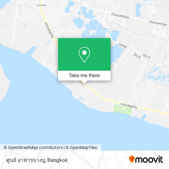 ศูนย์ อาหารบางปู map