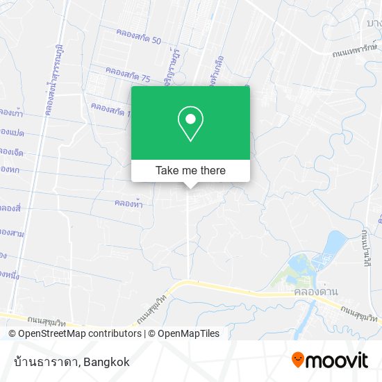บ้านธาราดา map