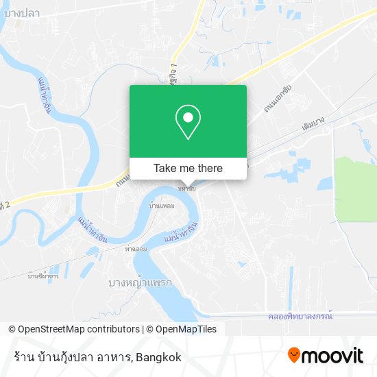 ร้าน บ้านกุ้งปลา อาหาร map