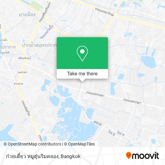 ก๋วยเตี๋ยว หมูตุ๋นริมคลอง map