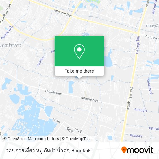 จอย ก๋วยเตี๋ยว หมู ต้มยํา น้ําตก map