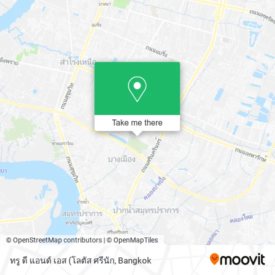 ทรู ดี แอนด์ เอส map