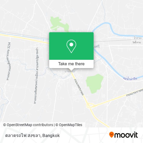 ตลาดรถไฟ สงขลา map
