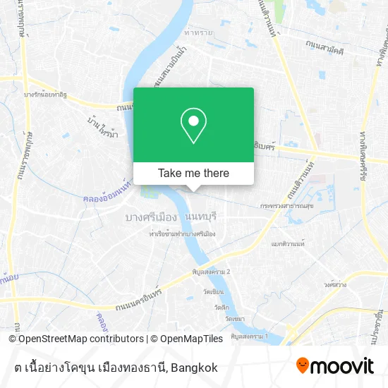 ต เนื้อย่างโคขุน เมืองทองธานี map