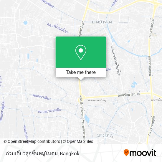 ก๋วยเตี๋ยวลูกชิ้นหมูโนตม map