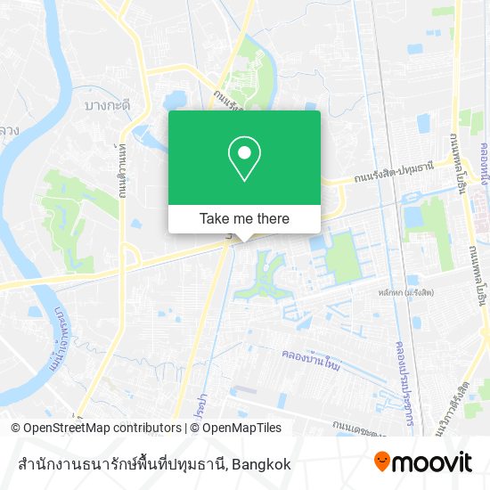 สํานักงานธนารักษ์พื้นที่ปทุมธานี map